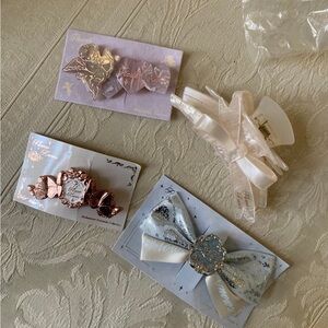 Flower Knows Hair Clips Barettes Bundle of 4 NWT